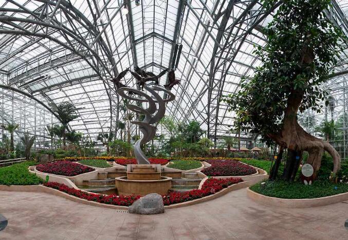 溫室生態餐廳花卉種植觀光園雙層水蜜桃视频在线免费陽光板